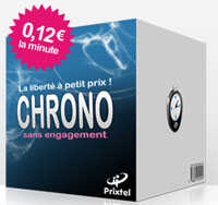 Petit coup d'oeil sur l'offre Chrono de Prixtel