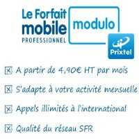 Découvrez l'offre Modulo de Prixtel sans engagement pour les professionnels