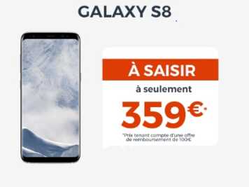 Samsung Galaxy S8 : Nouvelle baisse de prix chez Cdiscount