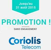 Bon plan Coriolis : Les promos sur les forfaits illimités ou 2h sans engagement prolongées jusqu’au 31 Août !