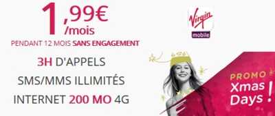 Un forfait mobile à moins de 2€, c’est possible chez Virgin Mobile !