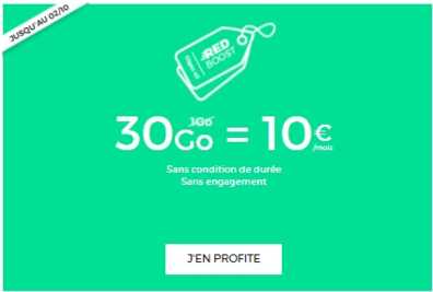 Nouveautés RED by SFR : Forfait RED 30Go à 10 euros et un forfait avec 50h d'appels à 5 euros