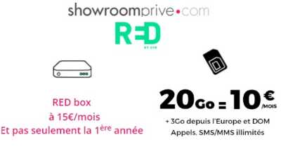 Box Fibre + Série Limitée RED : Faites des économies avec les ventes privées RED by SFR