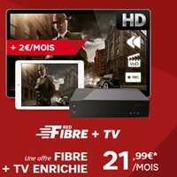 RED Fibre by SFR : La TV s’enrichit avec le lancement d’un nouveau boitier à 2€ par mois !