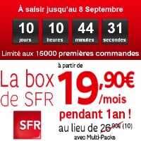 SFR vous propose un accès ADSL ou Fibre à 19,90€/mois