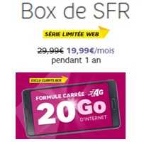 Plus que 2 jours pour profiter de la Box de SFR à partir de 9.99€ par mois !