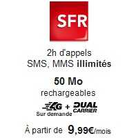Un forfait 4G à partir de 9.99€ chez SFR !