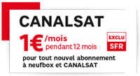 Exclu SFR : CANALSAT à 1 euro par mois pendant 1 an
