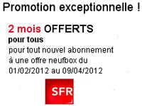Nouveau chez SFR : 2 mois offerts pour tous !