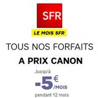 Bon plan : Jusqu’à 5€ de remise sur les forfaits SFR, trois forfaits 4G RED à prix réduits !