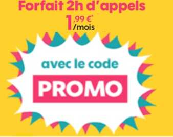Nouvelle promo : le forfait SOSH 2h à moins de 2 euros