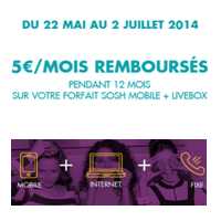 Sosh : Forfait Mobile + Livebox à partir de 24.99€ par mois