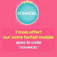 Bon plan SOSH : Un mois de forfait mobile offert  pour Noël !