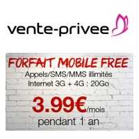 Vente privée: Free fait durer le plaisir avec son forfait illimité à 3,99€