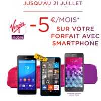 Bon plan : 50€ de remise sur votre Smartphone avec le forfait Virgin Mobile en promo à vie ! 