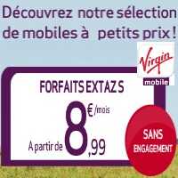 Un téléphone à prix réduit avec un forfait Extaz S chez Virgin Mobile