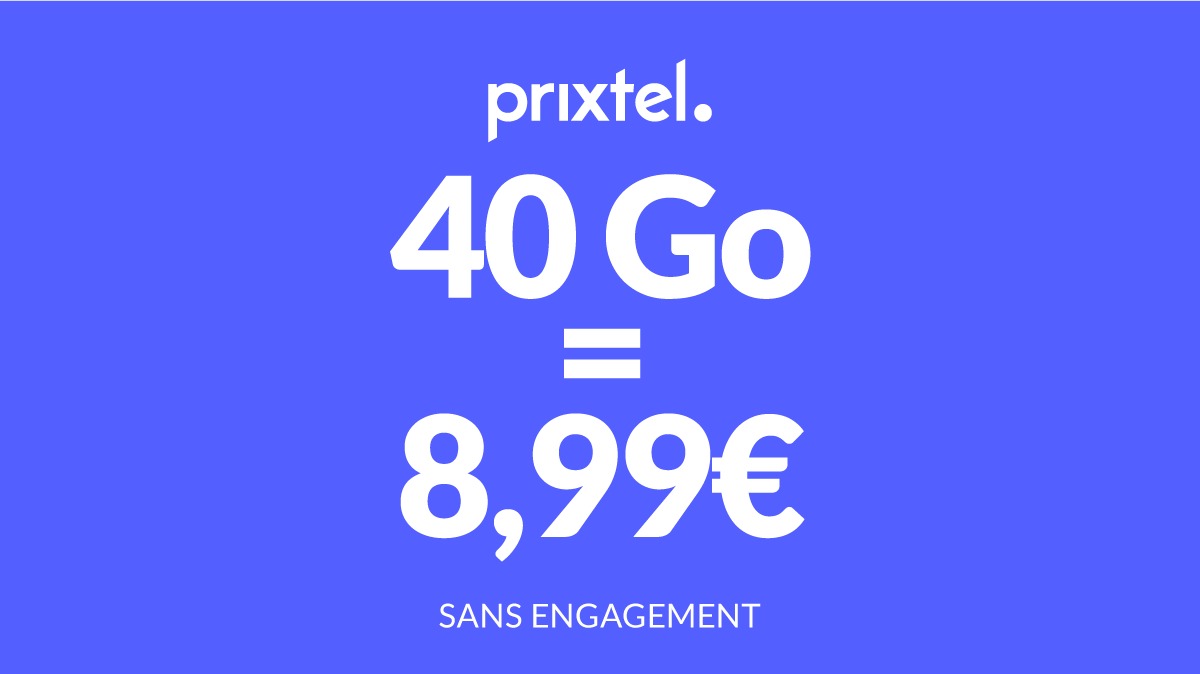 À 8,99 € par mois sans engagement, ce nouveau forfait mobile 40 Go va vous séduire !