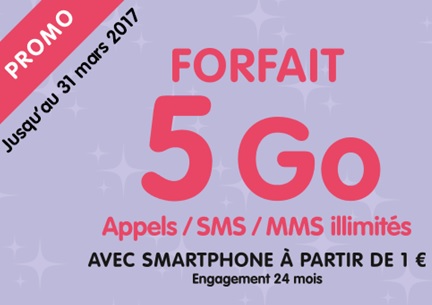 Le forfait 5Go en promo chez NRJ Mobile jusqu'au 31 mars