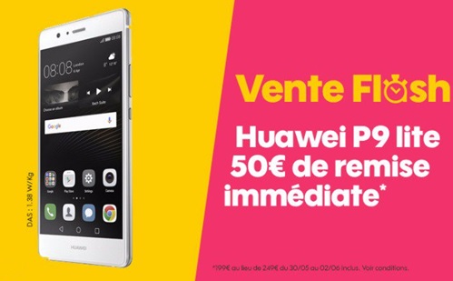 Huawei P9 Lite : Dernières heures pour saisir la vente flash SOSH