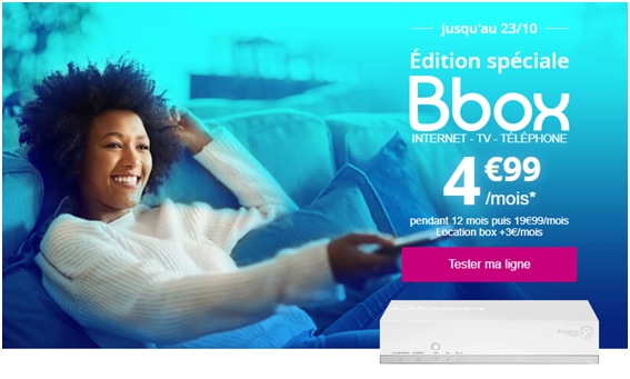 Nouveauté ! Une édition spéciale Bbox à 4.99 euros chez Bouygues Telecom