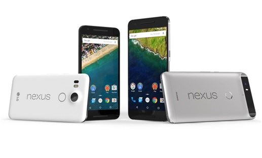 Prix et caractéristiques des Nexus 5X et Nexus 6P by Google