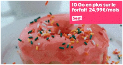 Forfait sans engagement : Une offre 50Go à 24.99€/mois chez Sosh