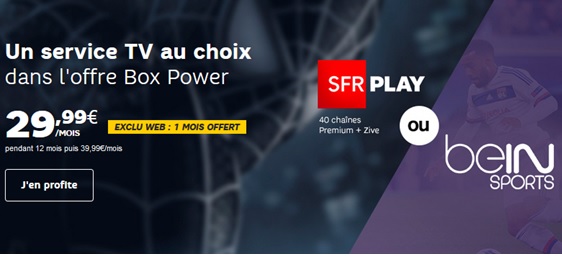 Un max de contenus TV avec l'offre Box Power de SFR