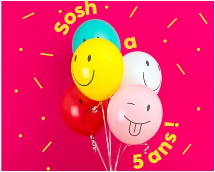 SOSH fête ses 5 ans et réserve quelques surprises à ses clients ...
