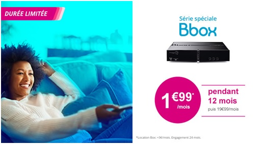 La Série Spéciale Bbox à 1.99 euros chez Bouygues Telecom, c'est jusqu'à ce soir ! 