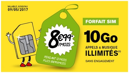 Dernier jour pour saisir le forfait illimité 10Go à 8.99 euros chez La Poste Mobile