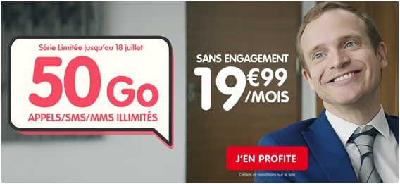 Encore 10 jours pour saisir la Série Limitée 50Go NRJ Mobile à 19.99€ par mois ... 