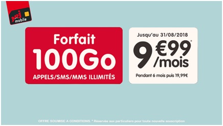 Nouveauté : Un forfait 100Go à moins de 10 euros chez NRJ Mobile