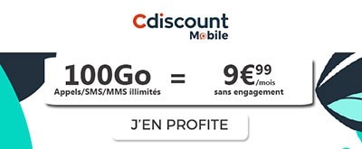 Forfait 100Go cdiscount mobile