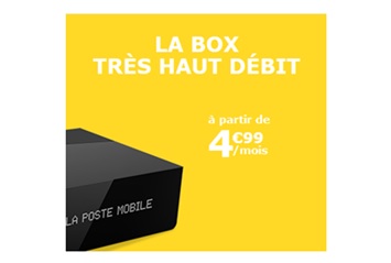 La Box Très Haut Débit à prix mini chez La Poste Mobile