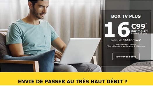 La Poste Mobile : La Box Très Haut Débit à 16.99 euros par mois