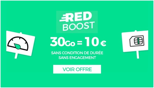 RED by SFR : Le forfait RED 30Go à 10 euros pour quelques jours encore