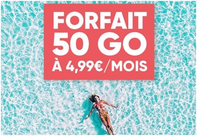 Bon Plan du Jour : Le forfait 50Go à 4.99 euros chez Prixtel