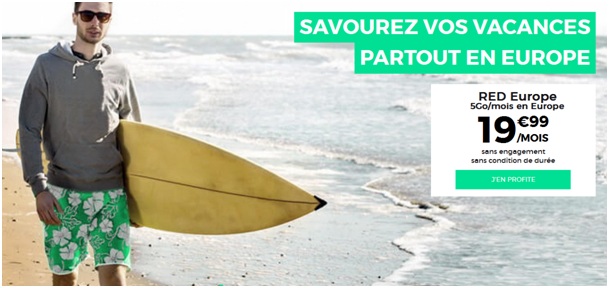 RED by SFR : Le forfait RED Europe sous toutes ses coutures