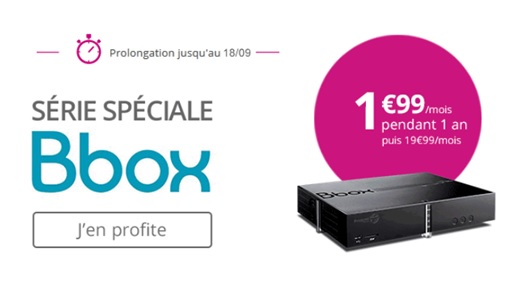 Nouvelle prolongation pour la Bbox à 1.99 euros chez Bouygues Telecom