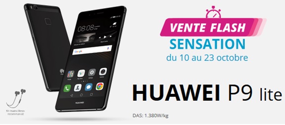Vente flash Bouygues Telecom : Le Huawei P9 Lite à 1 euro
