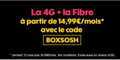 Derniers jours pour profiter du bon plan Sosh mobile + Livebox (15 euros de remise par mois)