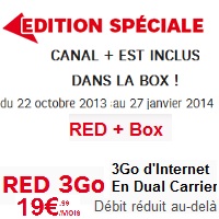 Du nouveau chez RED : Débit réduit avec le forfait 3Go, une édition spéciale avec BOX ! 