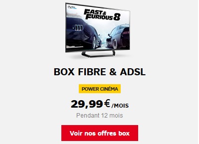 Profitez du meilleur du cinéma avec l'offre Box Power Cinéma de SFR (Altice)