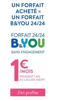 promo b&you 1€