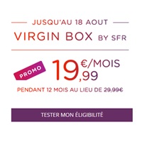 Promo Virgin Box : Prolongation jusqu'au 18 Août 2015