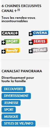 bouquet canal+ / canalsat offert 3 mois avec la Bbox