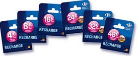 recharges prépayées carrefour