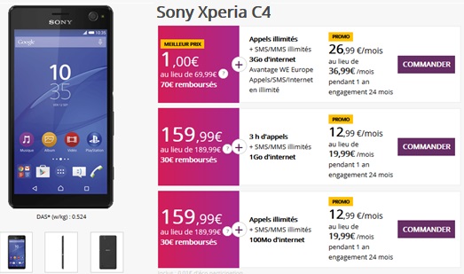 sonyxperiac4promovirgin