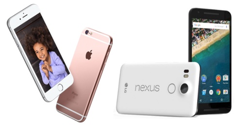 iphone 6S Nexus 5X