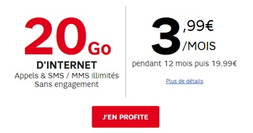 RED By SFR forfait 3.99€